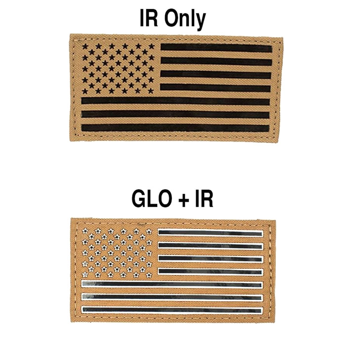 American Flag IR or IR+GLO Cell Tag